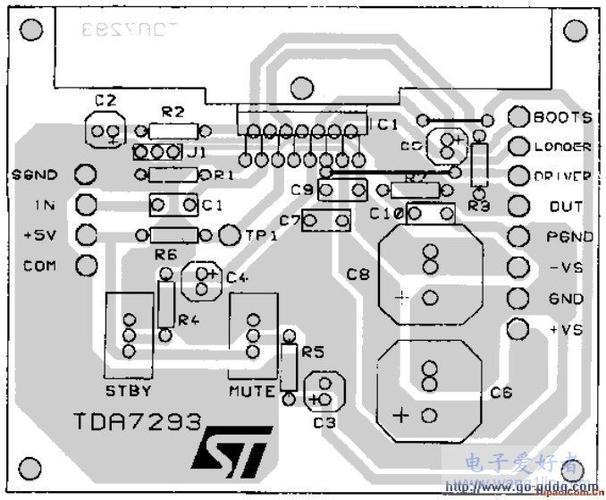 dmos音频放大器tda7293电路设计与分析-其他光电实用电路图-电子产品